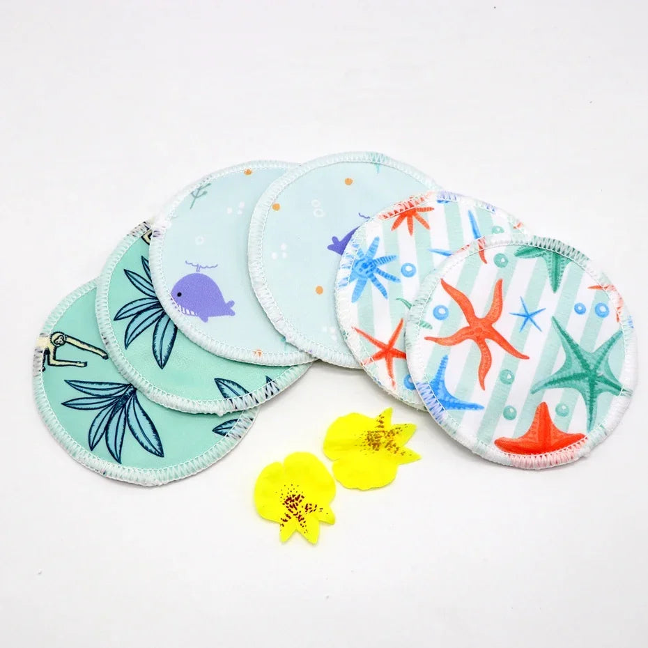 Breast Pads Bamboo Nursing Pads Absorbency Waterproof Washable Feeding Pad Reusable Breathablefor Nursing and Maternity Moms
