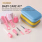 8pcs/set Comb Nose Inhaler EVA Package Care Set Coisas Para Bebê 13pcs Cute Newborn Baby Multifunctional Baby Nail Clippers 8