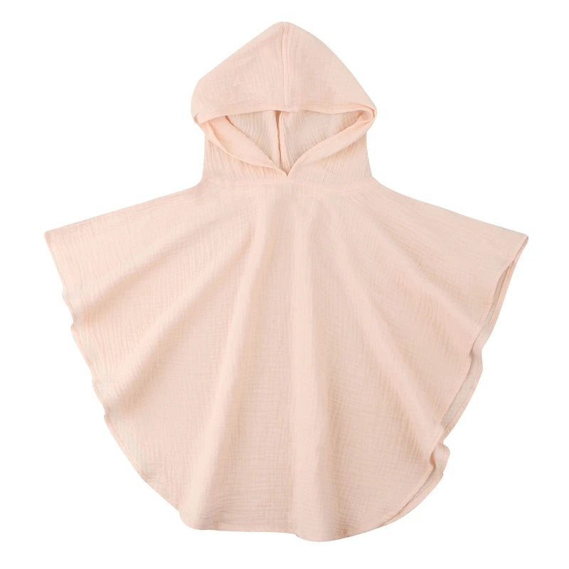 2022 New Baby Hooded Bath Towel Receiving Blanket Muslin 4 Layers Cotton Gauze Swaddle Wrap Towel Cape Bathrobe Cloak Poncho