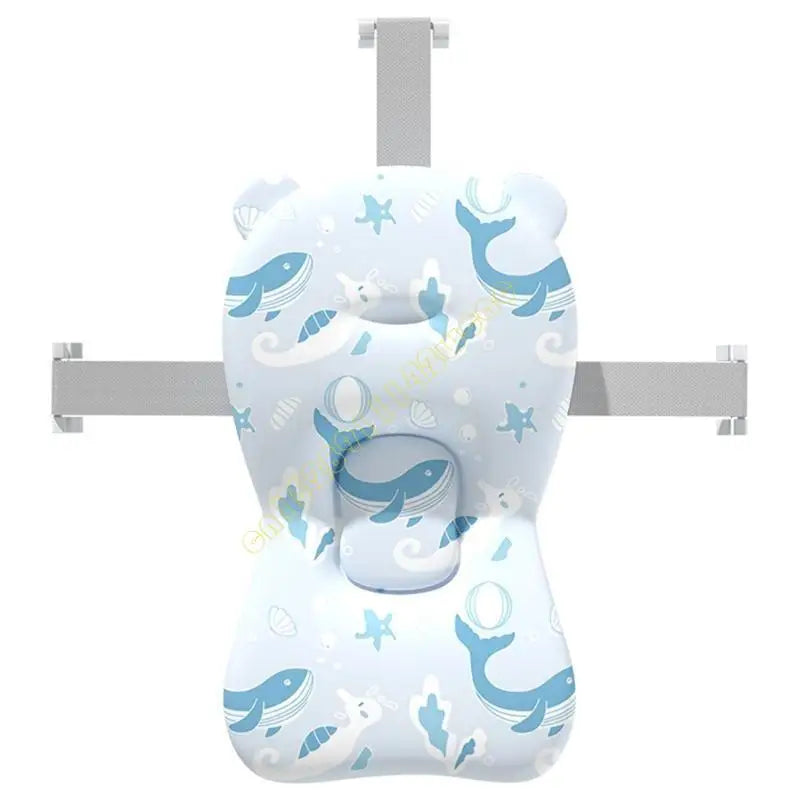 Infant Baby Bathing Pad Soft & Lightweight Newborns Bath Net Toddler Bath Rack Shower Accessories for Safe Bathing DXAD