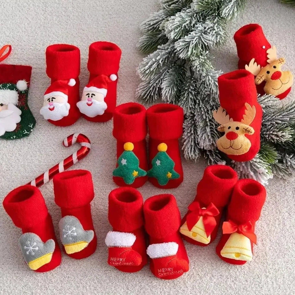 Non-Slip Baby Christmas Socks