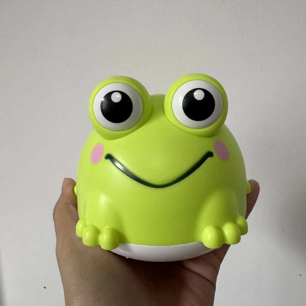 Auto Sensing LED Frog Bath Toy USB Rechargeable Water Spray Play Toy for Kids Baby Shower Gift