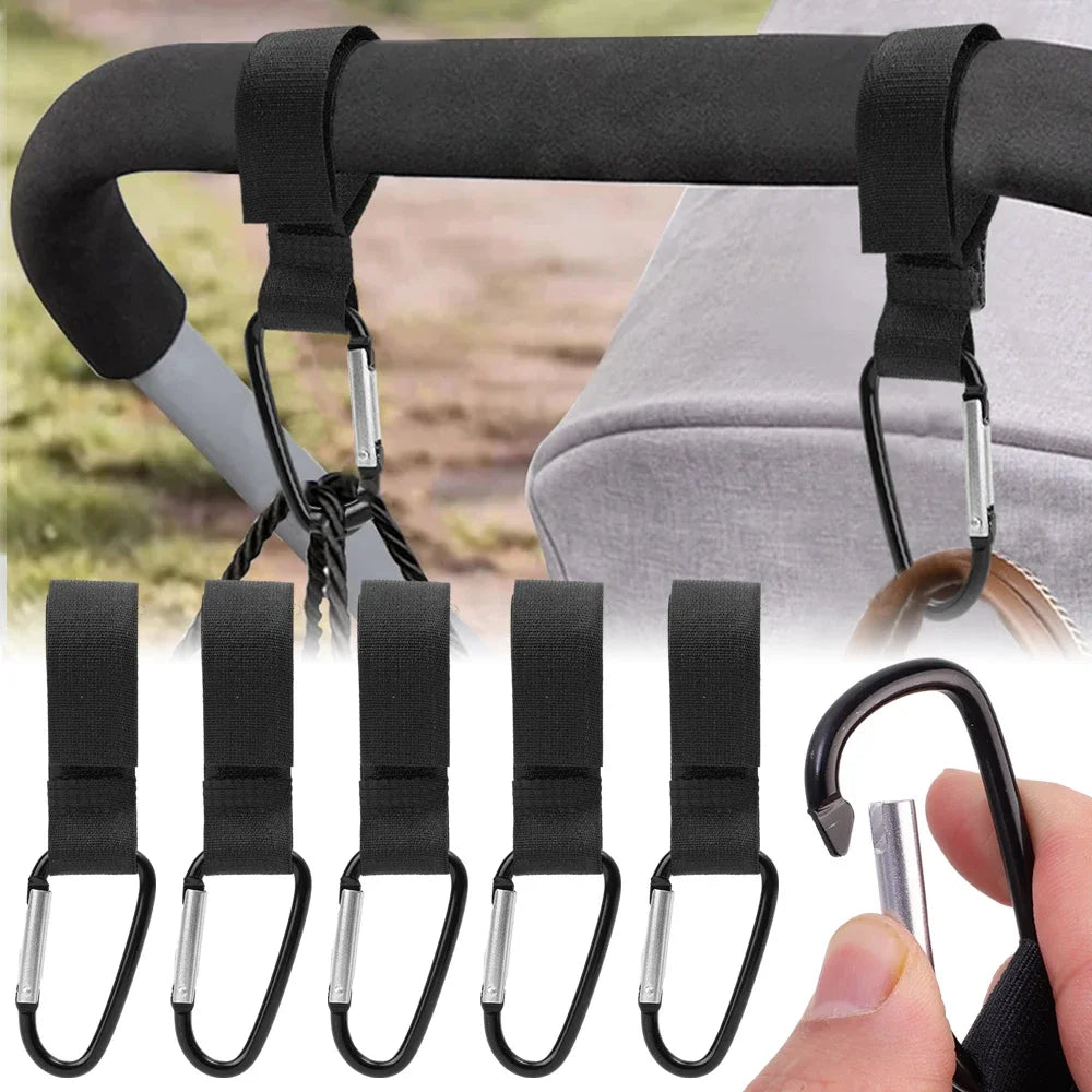 1–10PCS Multifunctional Baby Stroller Hooks – Organizer Clips