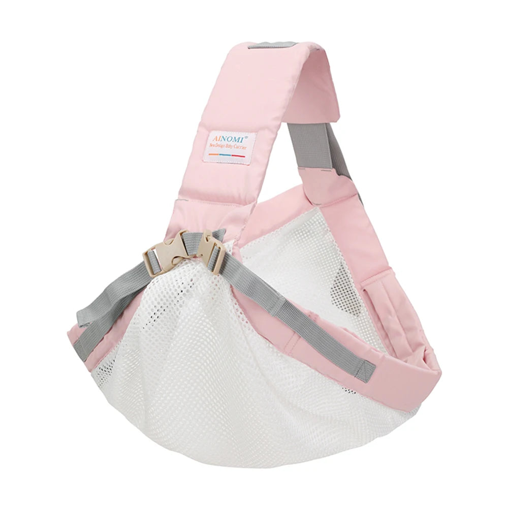 Adjustable 3D Mesh Baby Carrier Comfortable Breathable Infant Back Strap with Durable Straps for Parent's Ease of Use