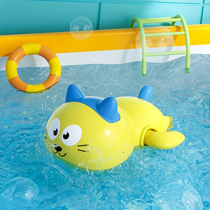 Bath Bathtub Toys for Toddlers Duck Rotatable Waterwheel Bathroom Strong Suckers Water Scoop Fun Bath Toys Kids Gifts