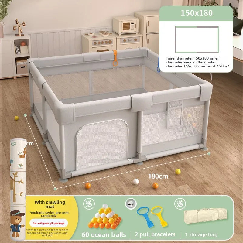 Non-Toxic Baby Playpen with Crawling Mat