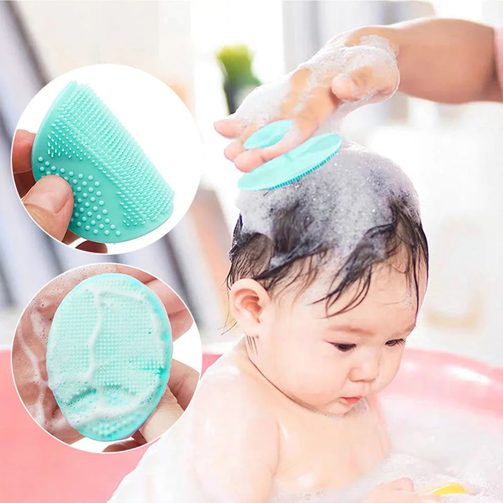 Baby Hair & Body Care Brush – Silicone Scalp Massager & Scrubber