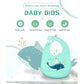 Silicone Baby Bib Waterproof Drool Bib Soft Cartoon Bib for Newborn Feeding Adjustable Burp Cloth for Babies Baby Bib Waterproof