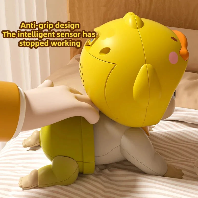 Interactive Crawling Baby Toy with Music - Learning Crawl Guide & Head Up Training, Vocal Infant Development Toy