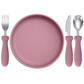 Infant Feeding Set – Silicone Plate, Spoon & Fork