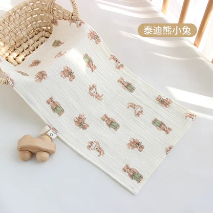 Cotton Muslin Baby Face Towel – Long Burp Cloth & Drooling Bibs for Newborns