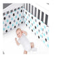 Baby Bed Crib Bumper Newborns Surrounding Barriers Zipper Cotton Bed Fence Braid Infant Anti-collision Cot Protector Room Decor