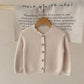 2025 New Autumn 0-3Yrs Clothing Infant Baby Girls Knitting Cardigan Long Sleeved Solid Color Newborn Baby Girls Sweater Coat