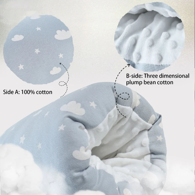 Printed Pattern Arm Pillow Baby Nursing Pillow Breastfeeding Pillow Cotton Bottle Feeding Pillows for Newborn Toddler