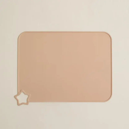 Solid color silicone meal mat, children's food grade silicone meal mat, anti slip and heat-resistant
