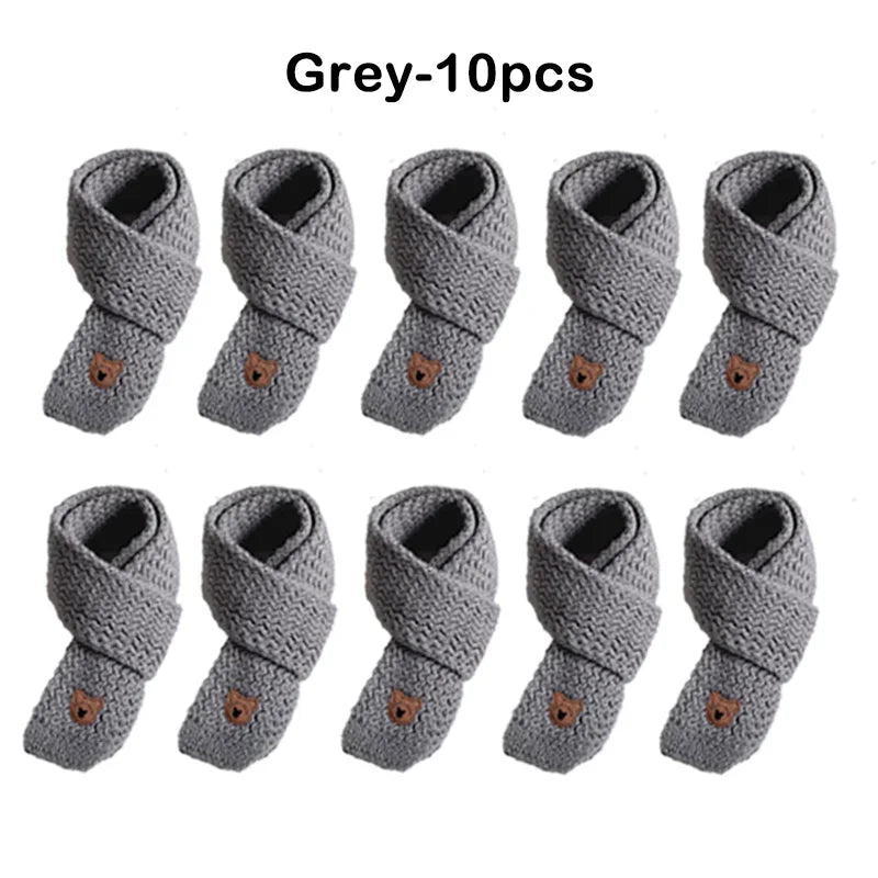 Christmas Toddler Scarf Winter Warm Baby Neck Warmer Fleece Lined Windproof Kids Unisex Scarf Cute Korean Style Festival Gift