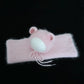 Color Dots Mohair Wrap Bonnet Set Baby Photo Prop