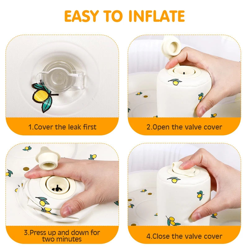 Children's Inflatable Baby Sofa – Built-in Pump, Comfy Seat