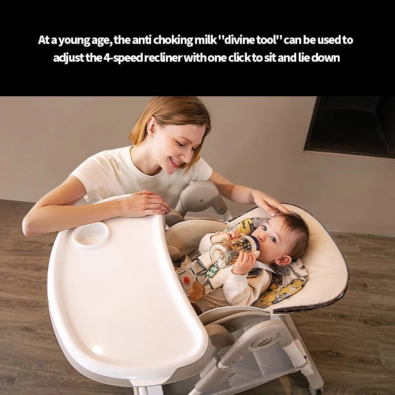 High Quality Baby Eating High Chair Multifunctionla Baby Dining Chair Availber for 6 to 48 Months Children Can Sit and Lie