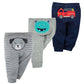 3-Piece Baby Pants Set – Soft 100% Cotton Cartoon Leggings (0–3Y)