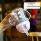 250ml Baby Drinking & Feeding Bottle – Wide Handle with Pink Straw