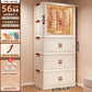 No Assembly Wardrobe Foldable Clothes Storage Cabinet Portable Infant Wardrobe For Bedroom Setup Large Capacity Durable Stylish