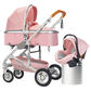 3 in 1 baby stroller Luxury High Landscape baby pram portable baby pushchair multifunctional Newborn Carriage double faced