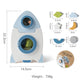 Baby Montessori Toy Wooden Five-in-one Mushroom Castle Stacking Puzzle Toy Kid Houses Blocks Early Childhood Education Game Gift
