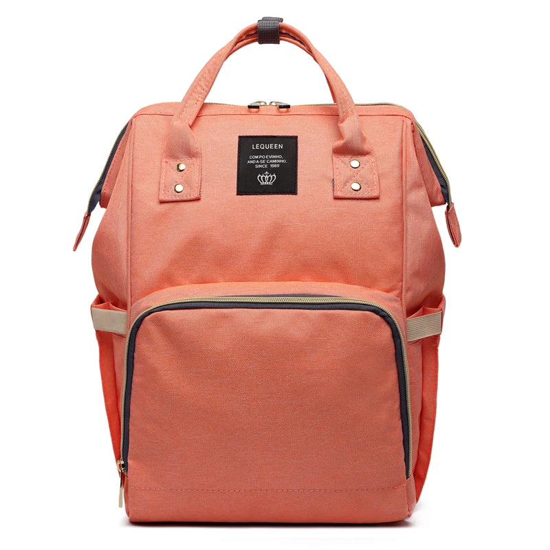 Fashion Oxford Diaper Backpack – Insulated Baby & Mom Bag