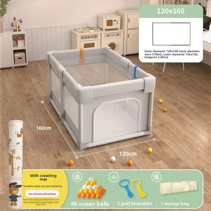 Non-Toxic Baby Playpen with Crawling Mat