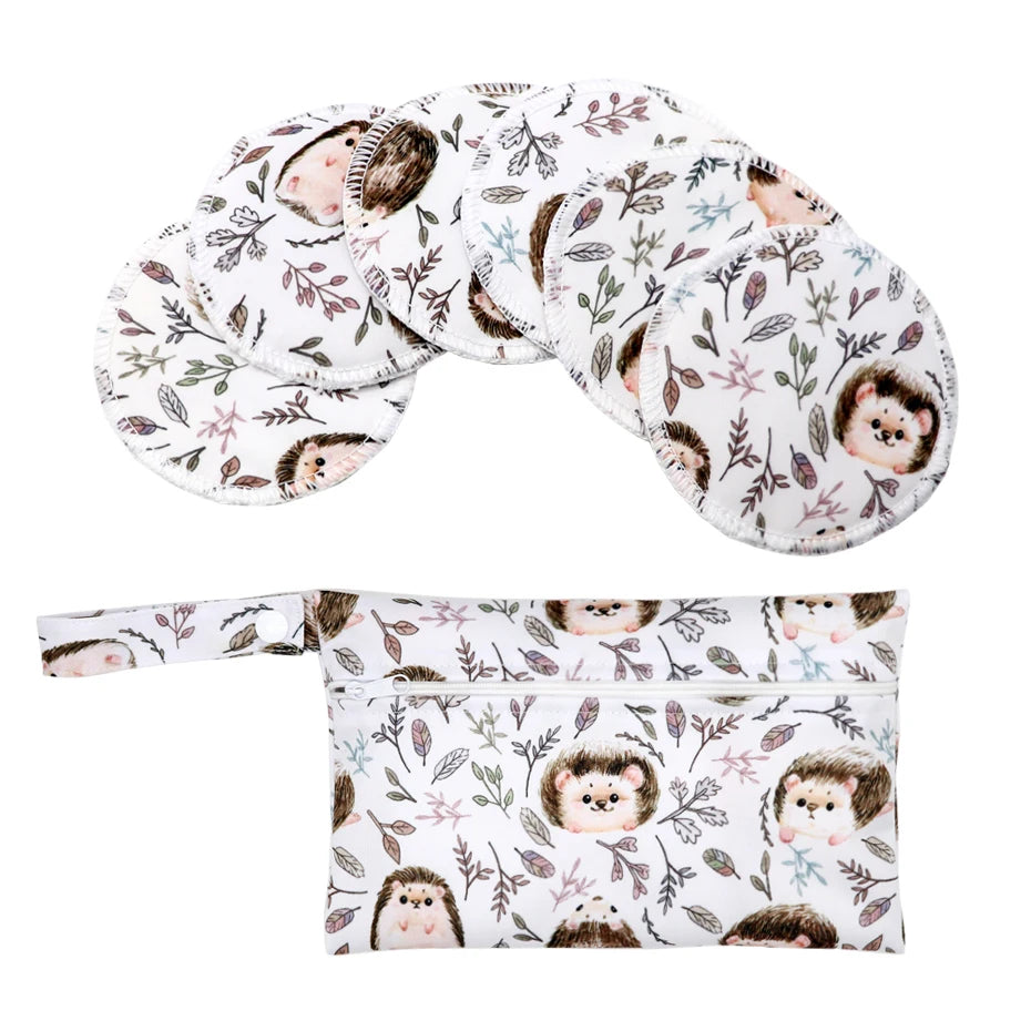 Recycled Polyester Mum Use With Wet Bag Absorbency Waterproof Washable Breathable Reusable Feeding Breast Nursing Pad
