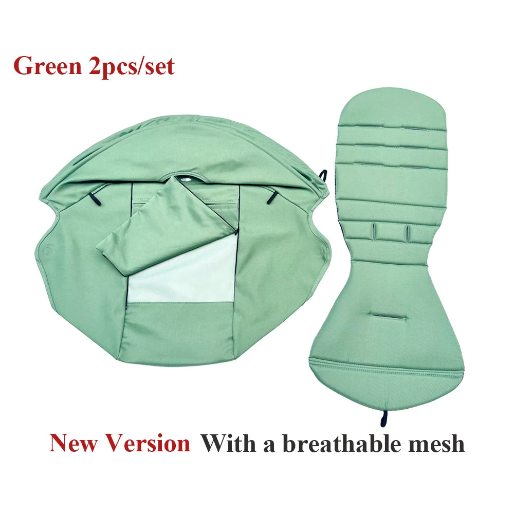 New Update 175° Canopy Cover Kit Seat Cushion Sunshade With Mesh Stroller Accessories For Yoya/ YOYO Pram Replace Seat Mattress