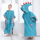 Kids Poncho Towels Hooded Bathrobe - Cotton Absorbent for Baby Shower, Height 80-170cm Boys Girls Children Cartoon Swim Bathing
