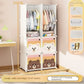 Children Dress Clothes Folding Cabinets Simplicity Cube Splice Storage Locker Foldable Fully Enclosed Wardrobe Bedroom Furniture