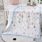 6-Layer Baby Gauze Bath Towel Newborn Baby Super Soft Pure Cotton Towel Cotton Swaddle Blanket for Children's Blanket 110*110cm