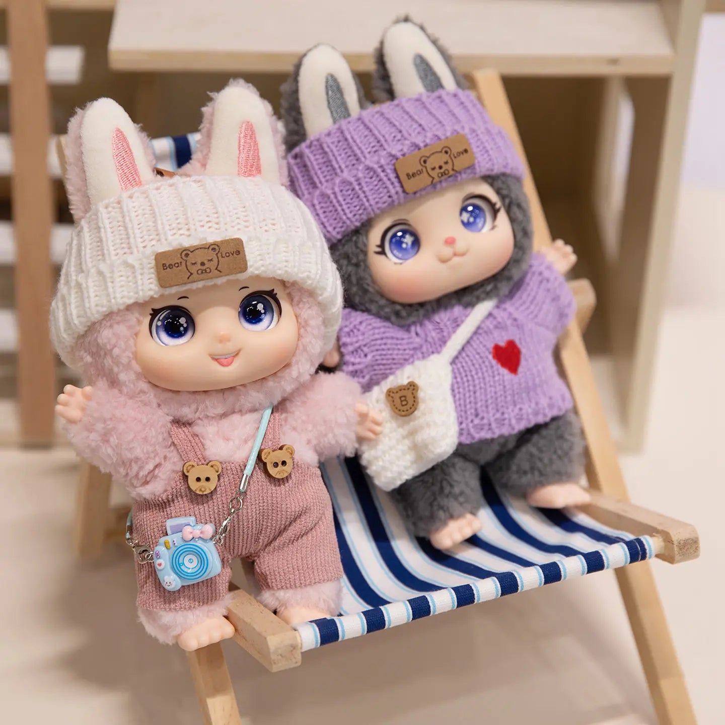 Family Animal Plush Toy – DIY Vinyl Keychain for Kids