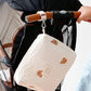Korean Style Quilted Diaper Bag – Embroidered Mummy Shoulder Organizer