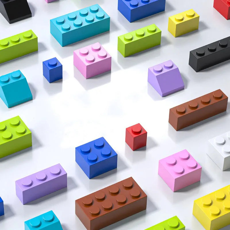 500/1000Pcs MOC Random Bulk Assemble Building Blocks Basis Parts Accessory DIY Creative Bricks Model Toys for Children Gifts