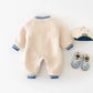 Thick Fleece Baby Jumpsuit for Girls