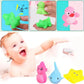 10pcs Preschool Bath Toys Rubber Floating Squeaky Baby Wash Shower Toy Ocean Animals Gift for Toddlers Kids Party Decoration