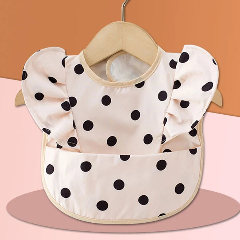 Baby Feeding Bib Apron Kids Mess-proof Waterproof Bib for Baby Girls Children 0-4 Years Feeding Dining Laciness Smock Bibs Apron