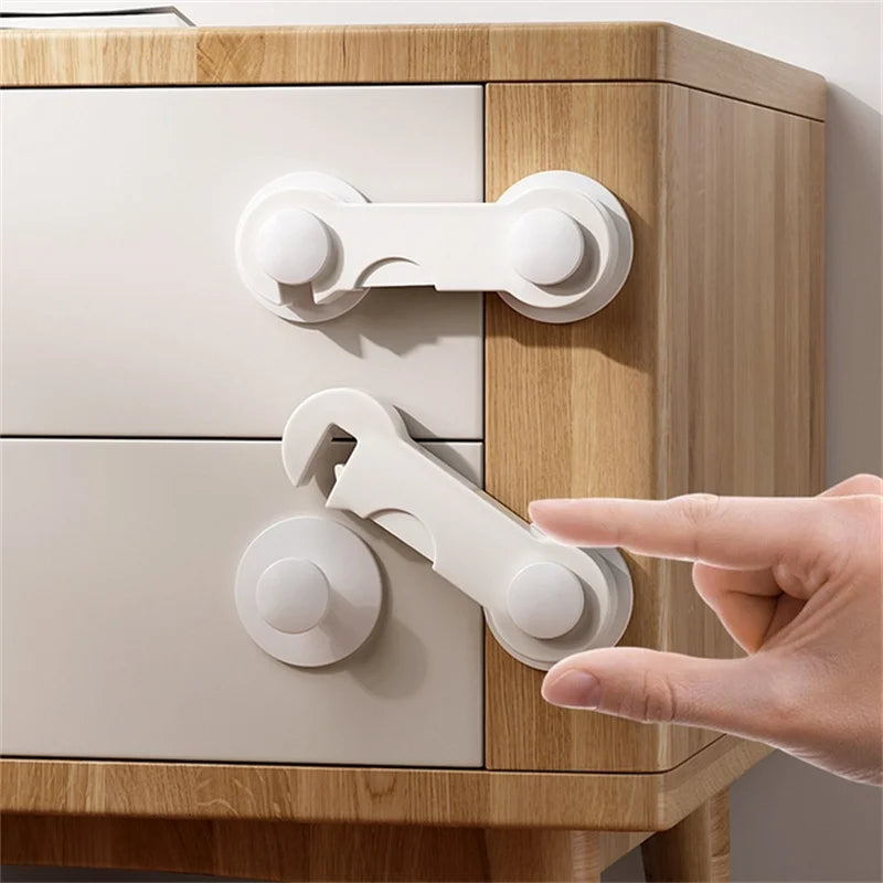 5/10/20PCS Child Lock Children Baby Drawer Anti-opening Cabinet Door Refrigerator Anti-pinch Safety Lock Buckle Protection