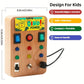 Children's Montessori LED light busy board simulation switch power board light button intelligence early education learning toys
