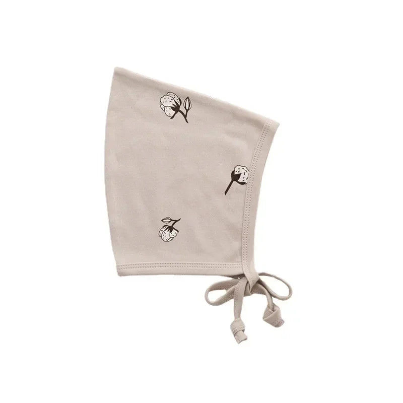 Floral Retro Baby Beanie Hat for Spring Summer Photos