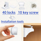 Baby Safety Magnetic Locks Cabinet Drawer Self-Adhesive Screw