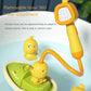 Children Showerhead Shower Toy Little Yellow Duck Electric Rotating Showerhead Water Spray Baby Shower Toy Boys Girls Bath Toys
