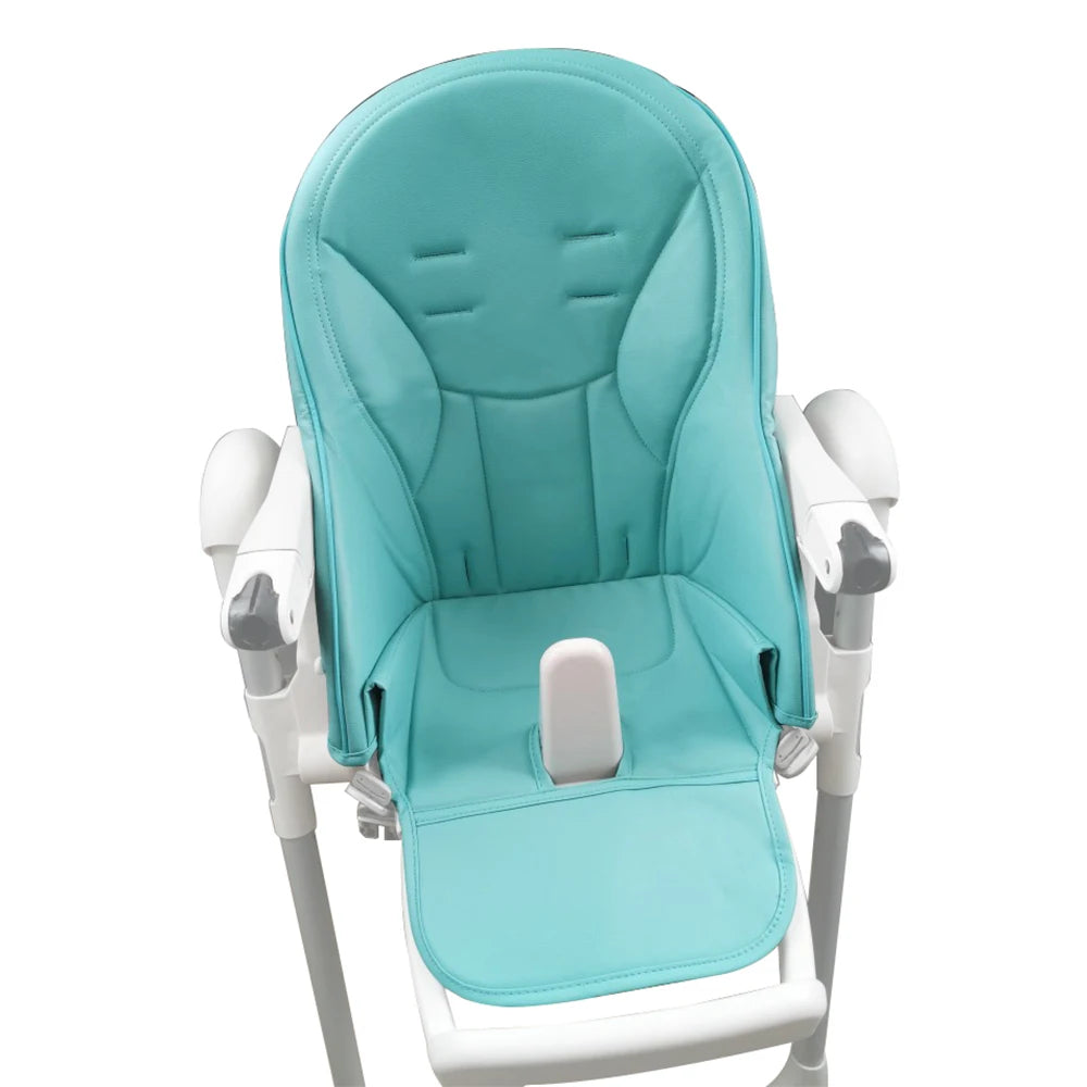 Baby Seat Cushion For Peg Perego Siesta Prima Pappa Zero3 High Chair Children Growth Chair PU Leather Cover Dinner Chair Cover
