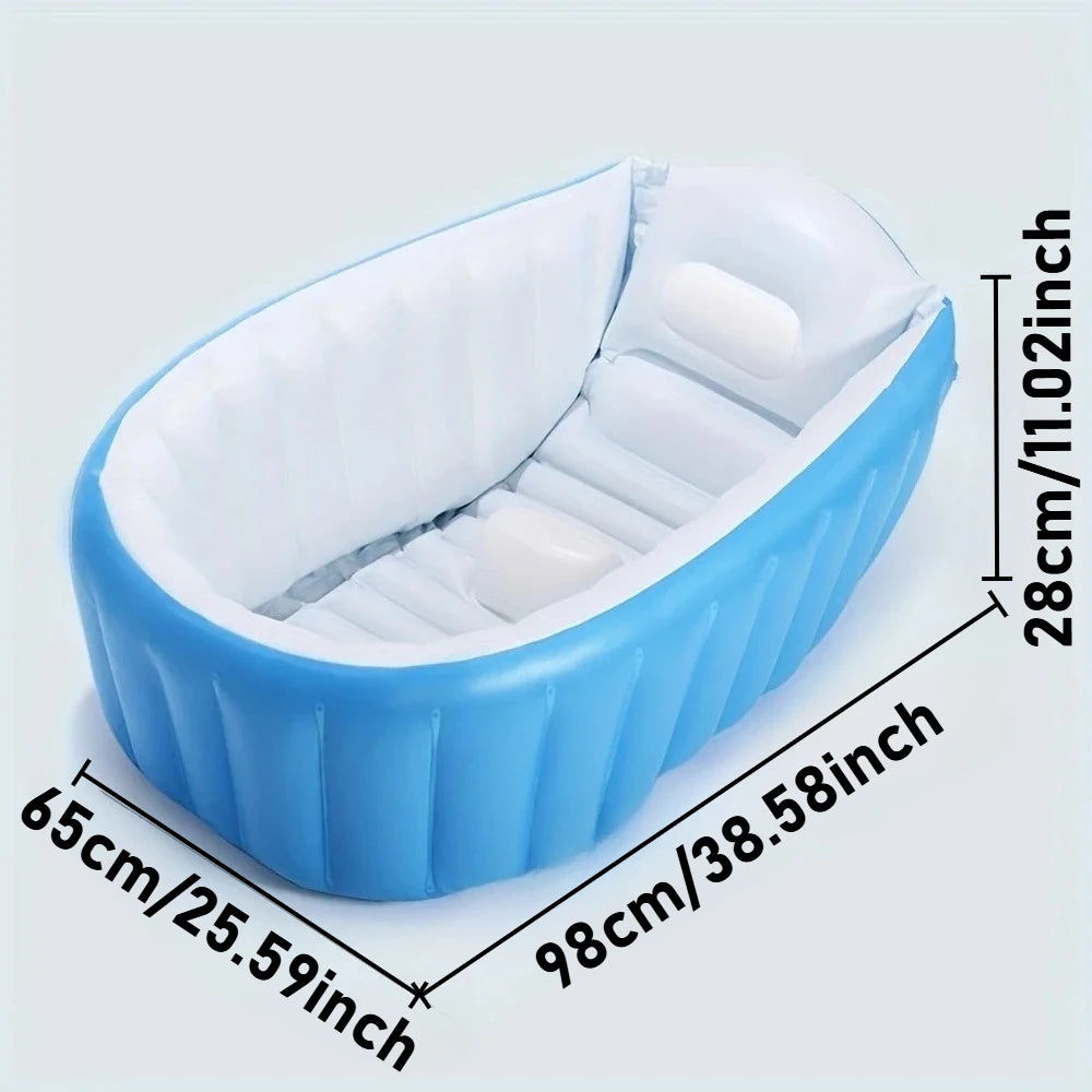 Inflatable Baby Bathtub Toddler Tub for Shower Collapsible Portable Bathtub for Kids Baby Bath Tub Travel Baby Bathtub Boy Girl