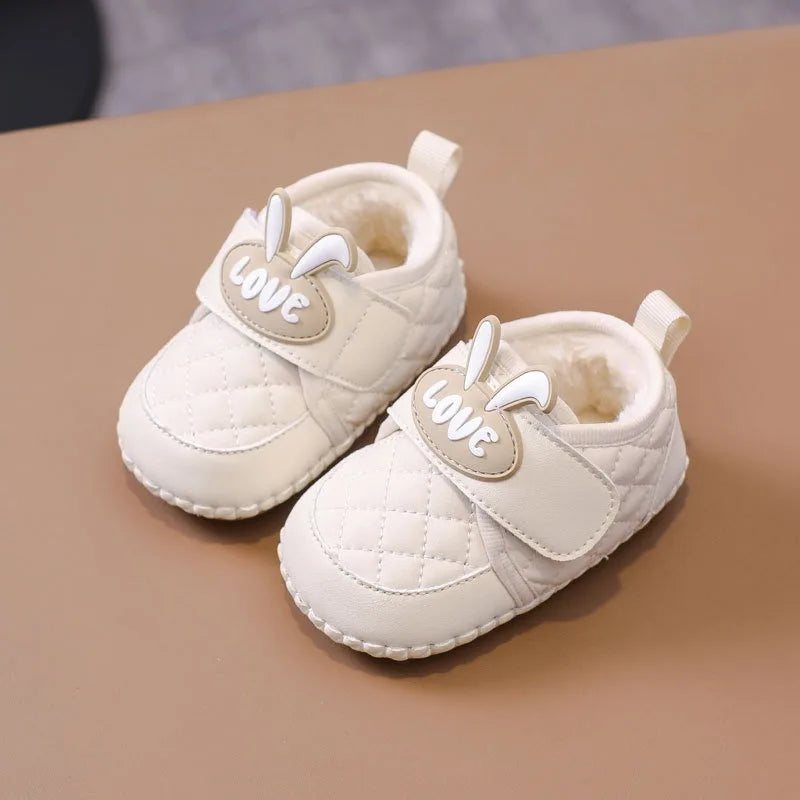 Baby Girls Boys Snow Boots Children Autumn Winter Outdoor Shoes Non-slip Soft Sole Kids Plush Boots Cartoon Infant Toddler Shoes