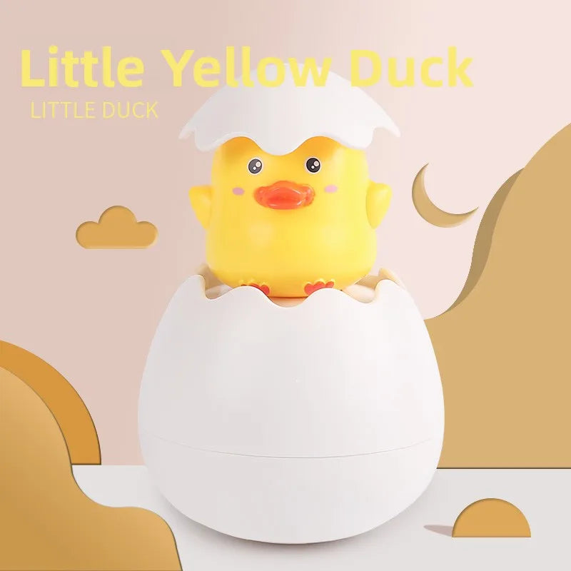 Dinosaur Egg Water Plang Sprinkler Toy for Boys And Girls Little Yellow Du Baby Bath Toy Swimming Pool Toy for Children